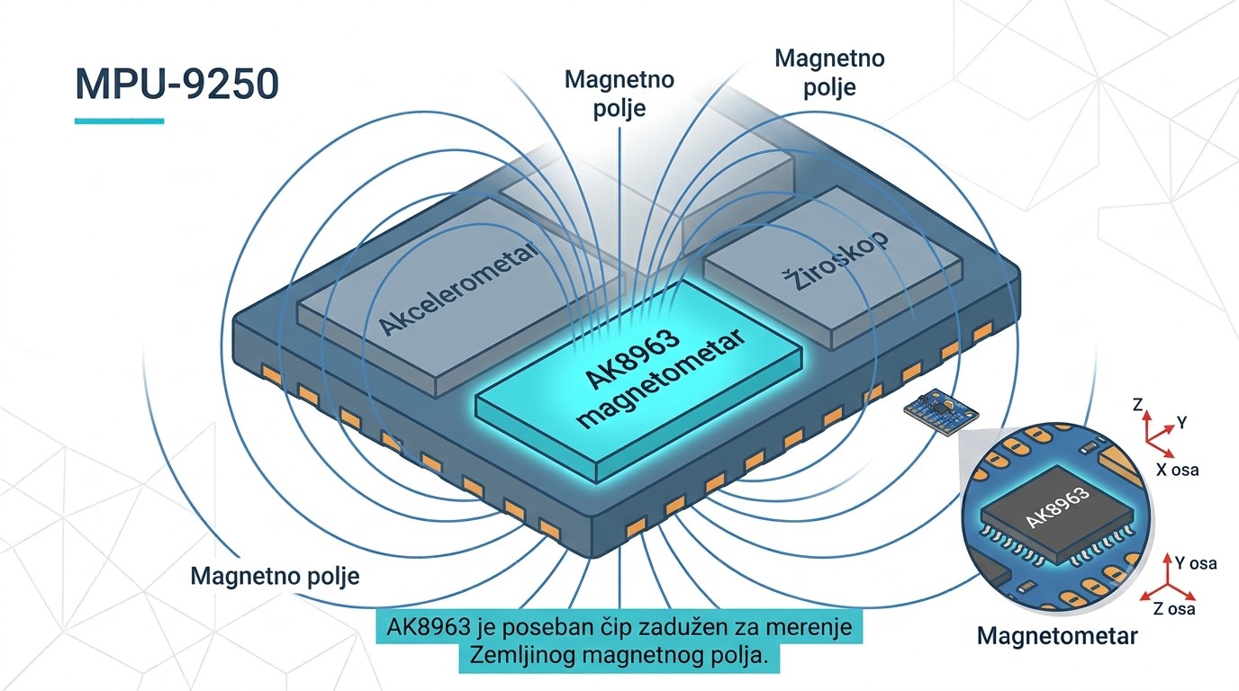 AK8963 magnetometar