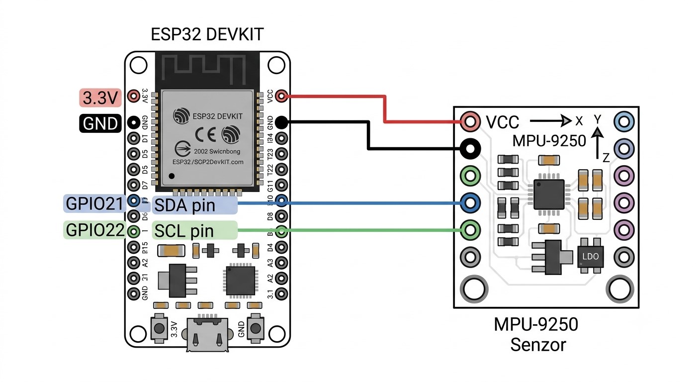 Povezivanje MPU9250 i ESP32