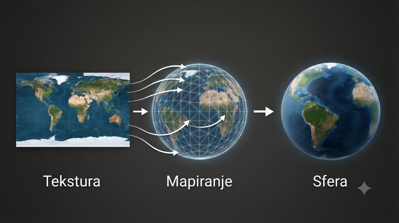 Принцип постављања текстуре